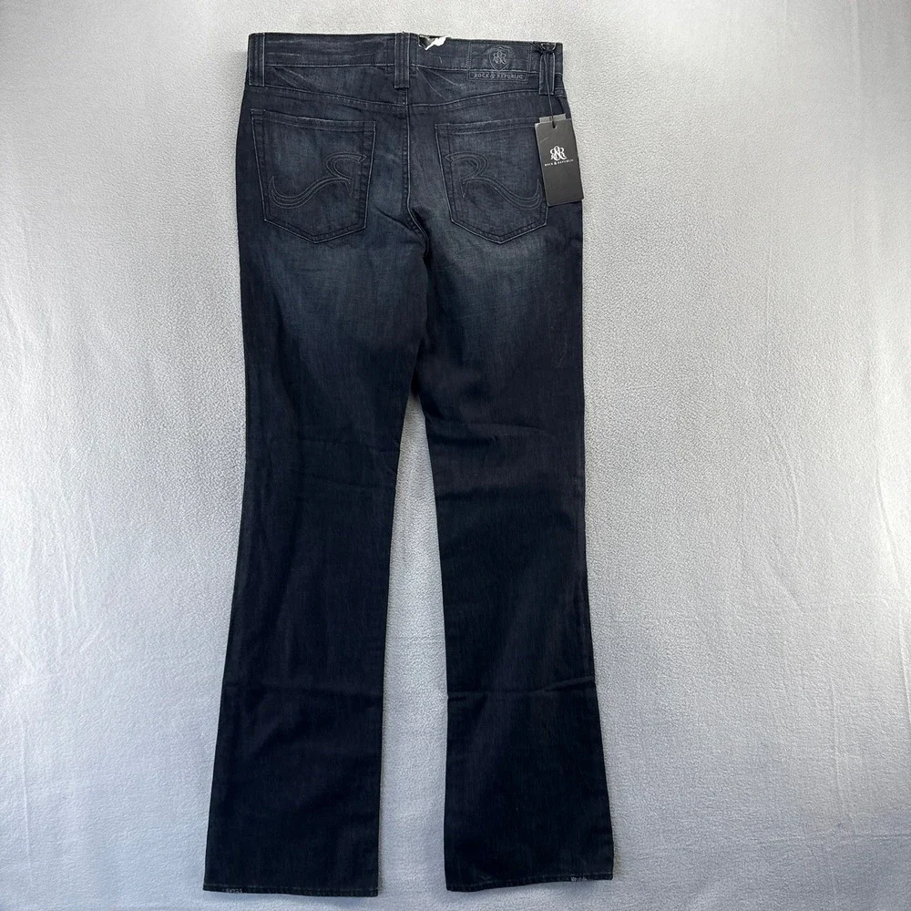 Rock Republic Jeans Mens 34x36 Blue Henlee Bootcut Denim Dark Vintage y2k NEW